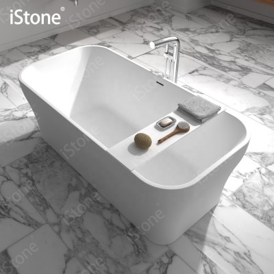 iStone PMMA Solid Surface composite stone freestanding bathtub WD65116