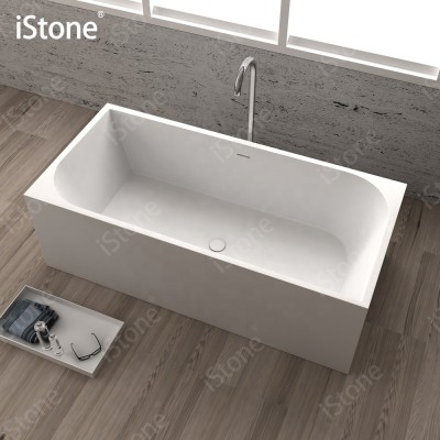 iStone Solid Surface composite stone resin rectangle bathtub WD65110