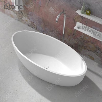 Best selling Solid Surface composite stone freestanding Bathtub Italian design WD6599