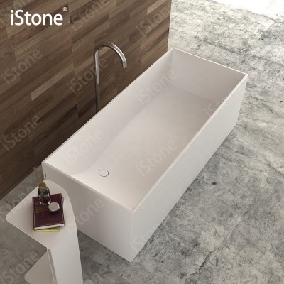 Best selling Solid Surface composite stone bathtub WD6514